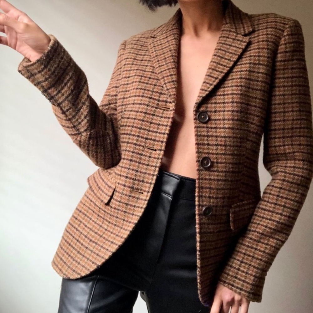 Brooks Brothers Womens Equestrian Riding Vintage Wool Blazer